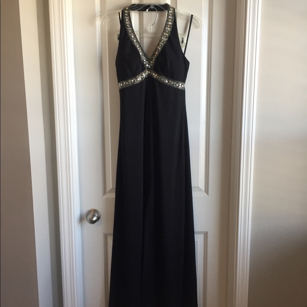 Beaded halter dress